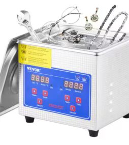 VEVOR Ultrasonic Machine 1.3L with Digital Timer Professional Ultrasonic Cleaning Machine 40 KHZ