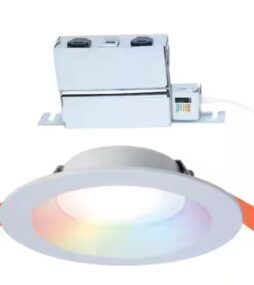 HALO RL 6 in. Color and Tunable White Regresed Canless Smart Wi-Fi LED Recessed Downlight with WiZ Pro