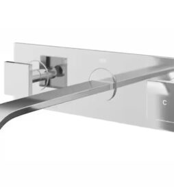 VIGO Titus Two Handle Wall Mount Bathroom Faucet in Chrome