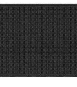 TrafficMaster Black 3ft x 5ft. Synthetic Fiber and Recycled Rubber Commercial Door Mat