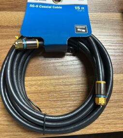 Commercial Electric 15 ft. RG-6 Coaxial Cable - Black