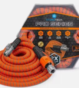 Hydrotech Pro Series 3/4 in. Dia x 75 ft. Heavy Duty Garden Water Hose, Lightweight, Expandable