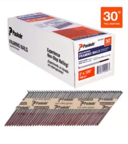 Paslode 3 in. x 0.120 Round Drive 30-Degree Brite Steel Smooth Shank Paper Tape Framing Nails (750 per Box )