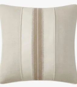 WATERFORD Arderra Ivory Polyester 20 in. x 20 in. Decorative Pillow