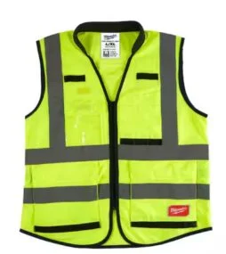 Milwaukee Performance Large/X-Large Yellow Class 2 High Visibility Safety Vest with 15 Pockets