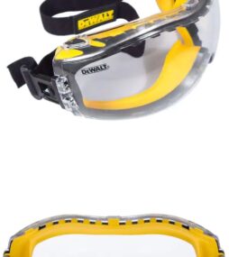 DEWALT Safety Goggles Concealer with Clear Anti-Fog Lens