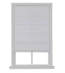 Home Decorators Collection Cordless Blackout Fabric Roman Shade 39X64 White