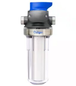 Culligan Sediment Valve-in-Head Filter Clear Housing with P5 Cartridge Water Filtration System