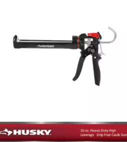 Husky 10 oz. Heavy-Duty High Leverage Drip Free Caulk Gun