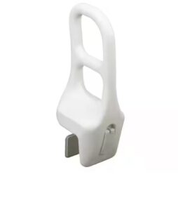 Drive Medical 16 in. x 1 in. Bath Shower Tub Grab Rail in White