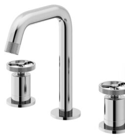 VIGO Cass 8 in. Widespread Double Handles Faucet in Chrome