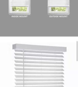 Home Decorators Collection White Cordless 2 in. Faux Wood Blind - 45.25 in. W x 64 in. L (Actual Size 44.75 in. W x 64 in. L)