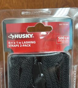 Husky 1 in. x 8 ft. Lashing Strap (2-Pack)