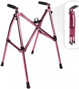 Stander Wonder Walker Lite, Light-Weight Folding Walker for Seniors in Regal Rose