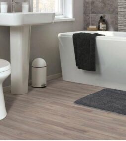 Garland Rug Gramercy Cinder Gray 20 in. x 34 in. Solid Polypropylene Bath Mat