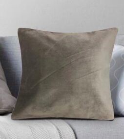 Harper Lane Venetian Velvet Chocolate 18 in. x 18 in. Decorative Pillow