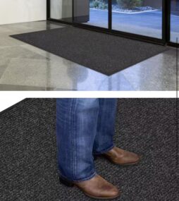 TrafficMaster Enviroback Charcoal 4 ft. x 6 ft. Non-Slip Indoor Outdoor Commercial Floor Mat