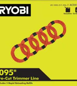 RYOBI 0.095 in. x 16 ft. Pre-Cut Spiral Line (5-Pack)