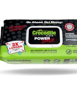 CROCODILE CLOTH PowerSCRUB All-Purpose Cleaner Pre-Moistened Heavy-Duty Wet Cloths