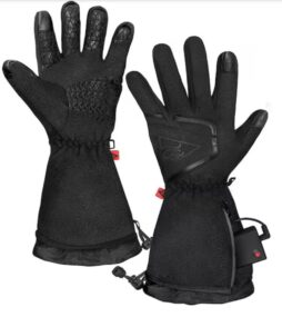 Men's Large/Extra-Large Black AA Heated Fleece Gloves 2.0