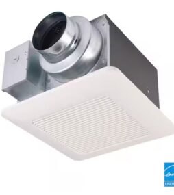 Panasonic WhisperCeiling DC Fan, with Pick-A-Flow Speed Selector 50, 80 or 110 CFM and Flex-Z Fast Installation Bracket