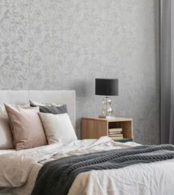Hedgerow Grey and Pale Gold Wallpaper