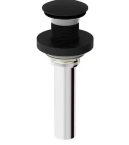 VIGO Vessel Bathroom Sink Pop-Up Drain and Mounting Ring, Matte Black