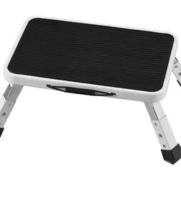 VEVOR SKYSHALO Step Stool 1-Step 330 lbs. Capacity, Folding Steel Step Ladder 3-Adjustable Height Portable Toddler Step Stools 6.42 ft.