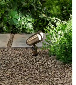 Commercial Electric CE Low Voltage 12-Volt GunMetal Brass LED Spotlight with CCT Beam Angle, 5-Watt 350 Lumens