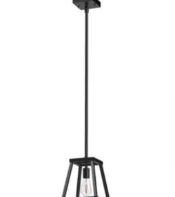 Feit Electric Katalyst 60-Watt 1-Light Matte Black Modern Adjustable CCT and 3-Light Modes Integrated LED Pendant Light