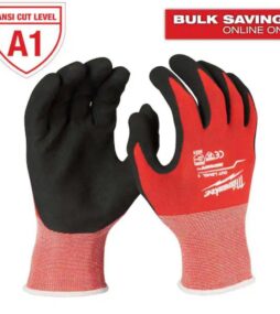 Milwaukee Medium Red Nitrile Level 1 Cut Resistant Dipped Work Gloves