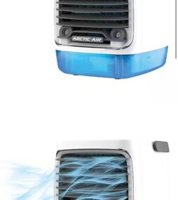 ARCTIC AIR Turbo Chill Desktop Evaporative Space Cooler with LED Nightlight