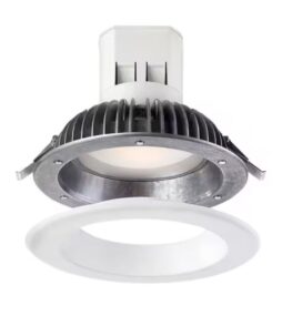 EnviroLite Easy Up with Magnetic Trim 6 in. White Integrated LED Recessed Kit