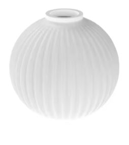 YANSUN 6 in. Height 3-Pack White Globe Glass 1 in. Fitter Width Vanity Pendant Flush Mount Light Shade