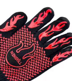 Nexgrill Heat Resistant Grilling Gloves with Silicone Grip (1-Pair)