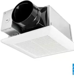 Panasonic Whisper Mighty Pick-A-Flow 70/90 CFM Ceiling/Wall Bathroom Exhaust Fan, Energy Star with 9 in. x 9 in. Grille Footprint