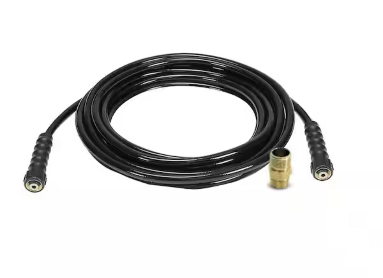 DEWALT 5/16 in. x 40 ft Replacement/Extension Hose for Cold Water 3700 PSI Pressure Washers, Includes M22 Adapter