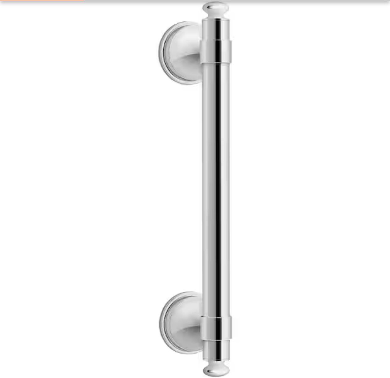 KOHLER Carmichael 9 in. Grab Bar in Polished Chrome