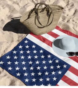 THE NORTHWEST GROUP USA Flag Cotton/Polyester Blend Beach Towel 30x60 inches