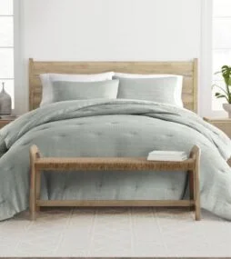 Becky Cameron Waffle Textured 3 Piece All Season Down-Alternative King Comforter Set in Green Mist