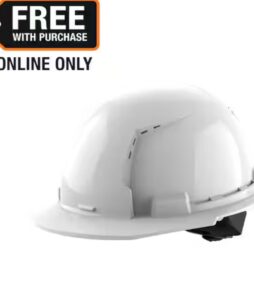 Milwaukee BOLT White Type 1 Class C Front Brim Vented Hard Hat with 4 Point Ratcheting Suspension