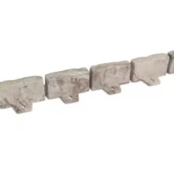 Vigoro Decorative Faux Stone 60 ft. x 2.7 in. Brown Plastic No-Dig Landscape Edging Kit