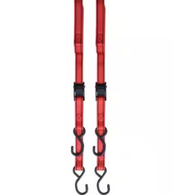 Husky 10 ft. x 1 in. Cam Buckle Tie-Down Straps with S Hook (2-Pack)