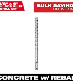 Milwaukee 3/8 in. x 6 in. 4-Cutter SDS-PLUS Carbide Drill Bit