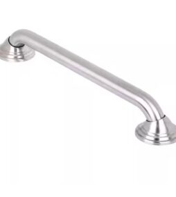 Utopia Alley Decorative Shower Safety Grab Bar, Brushed Nickel, 16"
