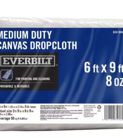 Everbilt 6 ft. x 9 ft. Medium Duty Canvas Drop Cloth