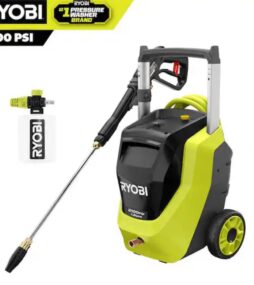 RYOBI 2100 PSI 1.2 GPM Cold Water Corded Electric Pressure Washer with Foamer