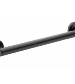 Glacier Bay Dorind 18 in. x 1 1/4 in. Decorative Grab Bar in Matte Black