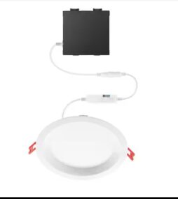 Commercial Electric 6 in. Premium Series Integrated LED Adjustable CCT 2-Level Lumen Select, Baffle Canless Recessed Light, White